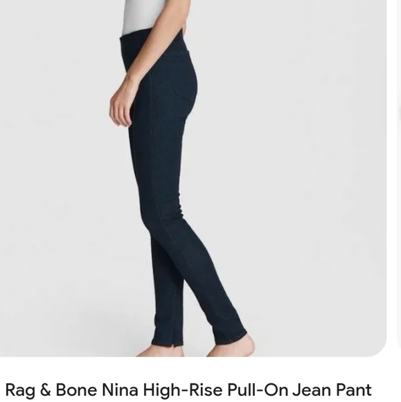 RAG & BONE Nina High Rise Pull On Slim Jeans - Picture 2 of 11